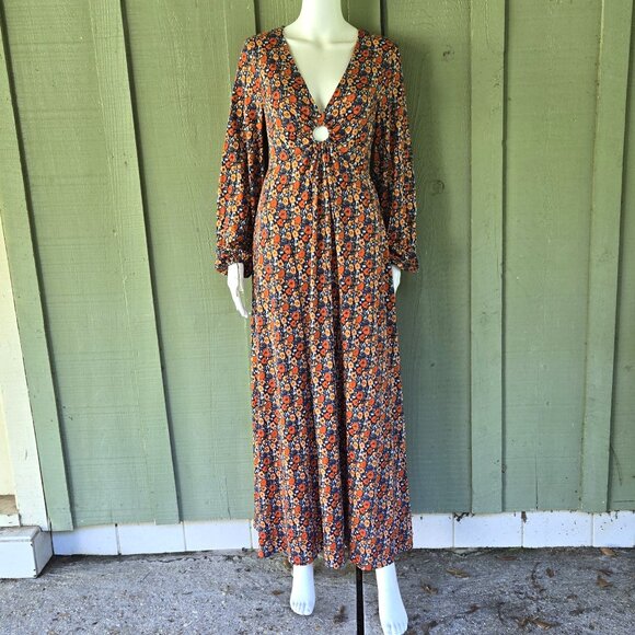 NWT BODEN Floral Peep Hole Jersey Midi Dress Size US 8 UK 12 - Picture 4 of 8